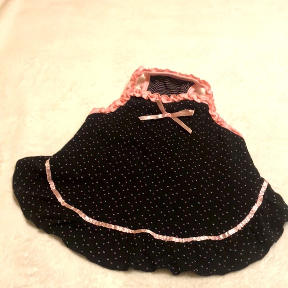 Dog Dress with Pink taffeta ruffled pants - Picture 2 of 6